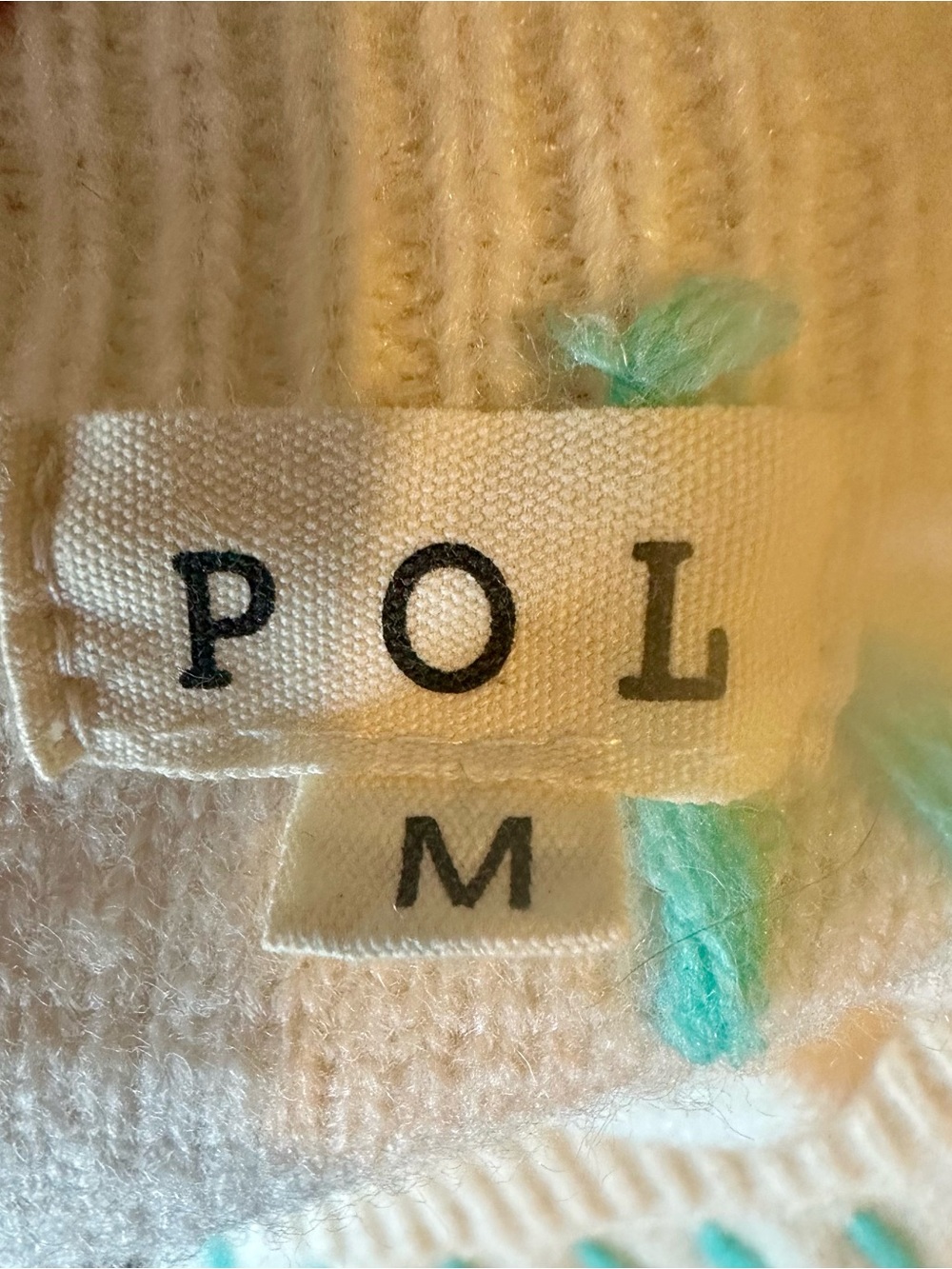 POL Boho Good Mood Flower Sweater in OVERSIZED Medium - Picture 13 of 14